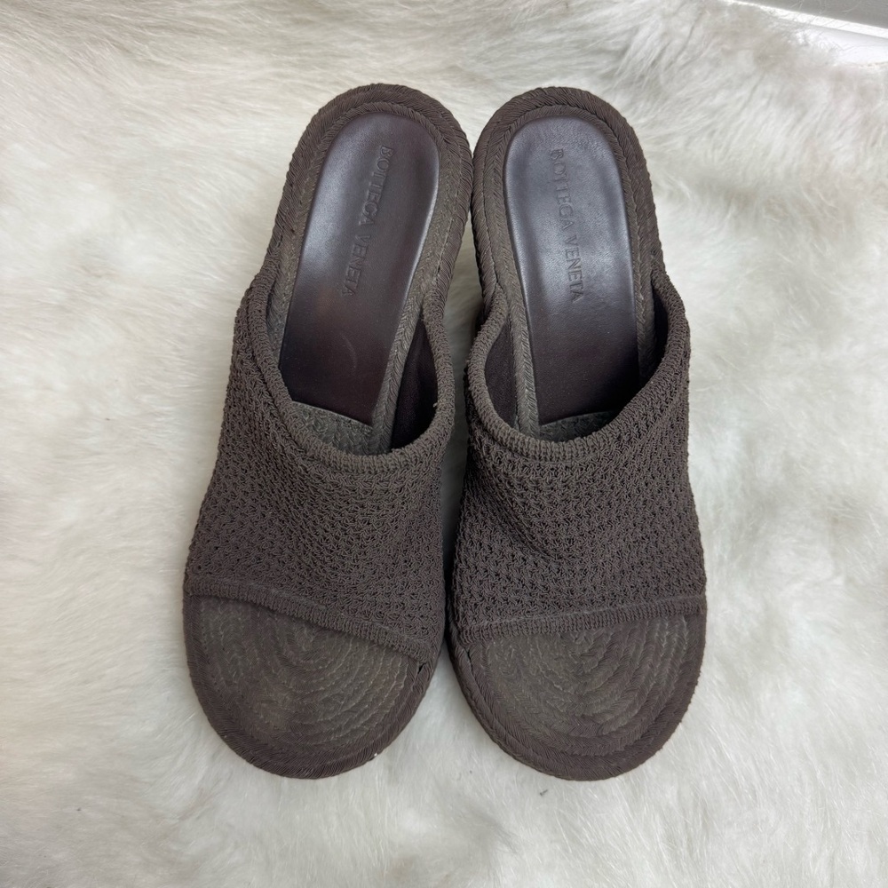 Bottega Veneta Knit Wedge Mule Heels - Picture 7 of 12
